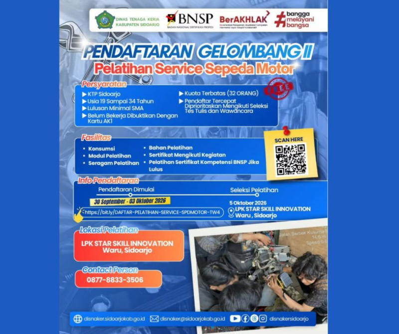 Pelatihan Servis Motor Gel. II