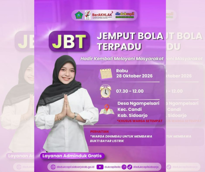 Jemput Bola Terpadu di Desa ngampelsari, Candi